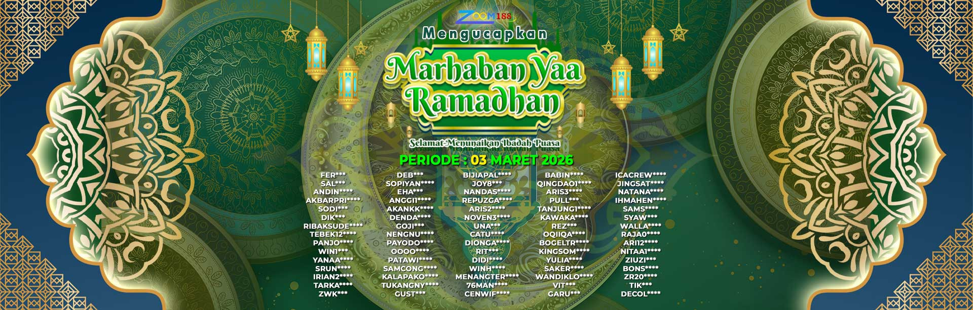 WINNER RAMADHAN ZOOM188