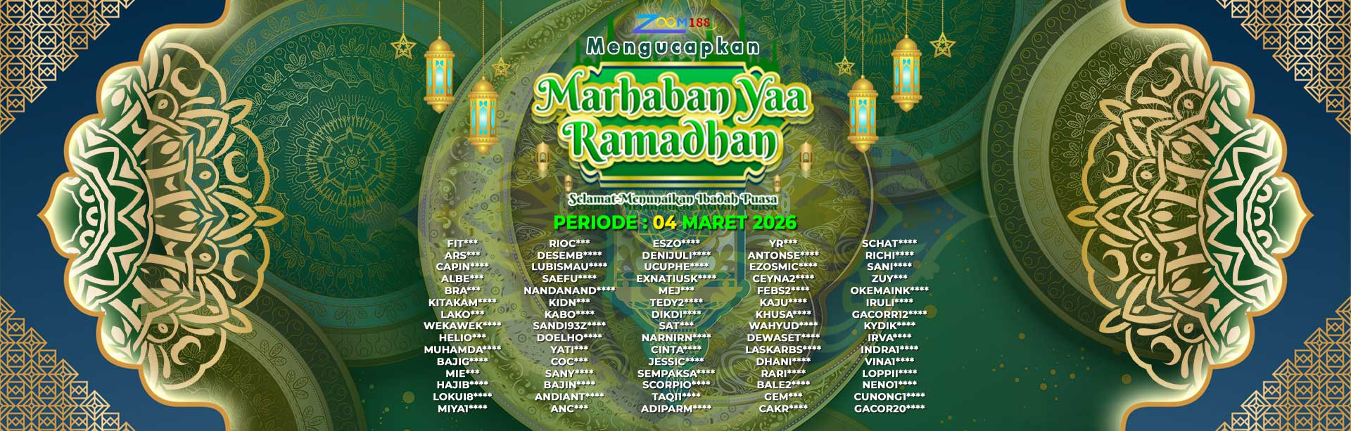 WINNER RAMADHAN ZOOM188