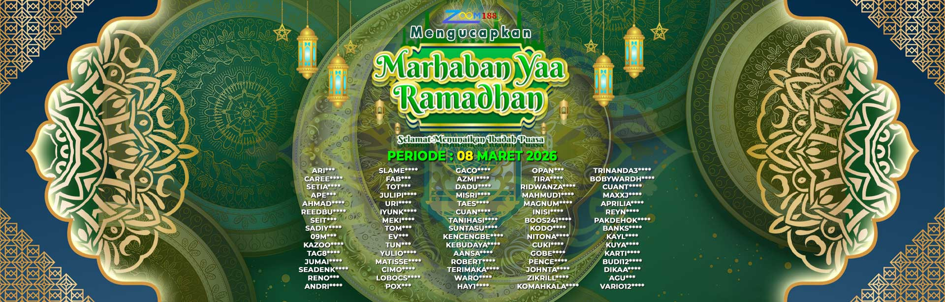 WINNER RAMADHAN ZOOM188