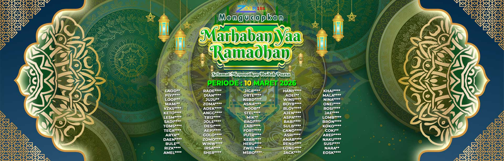 WINNER RAMADHAN ZOOM188