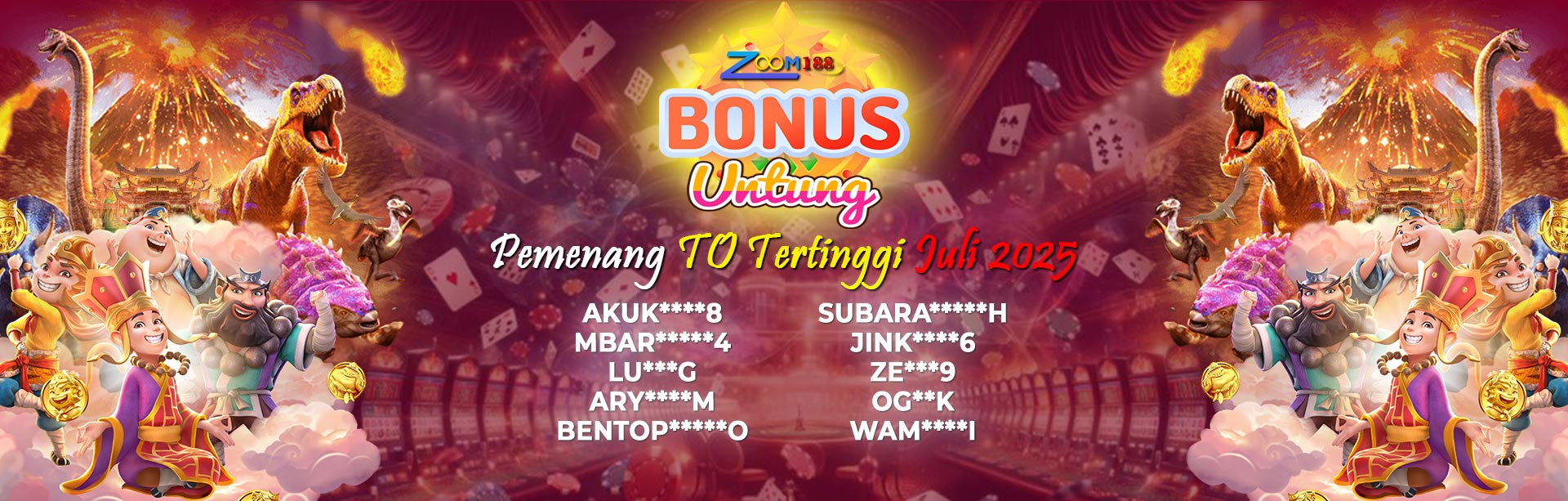 TO TERTINGGI BULAN JULI ZOOM188