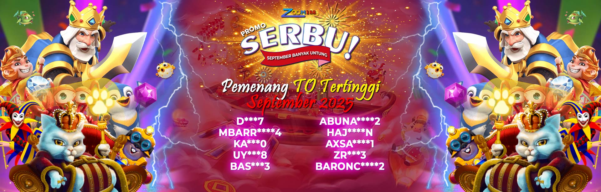 TO TERTINGGI BULAN SEPTEMBER ZOOM188