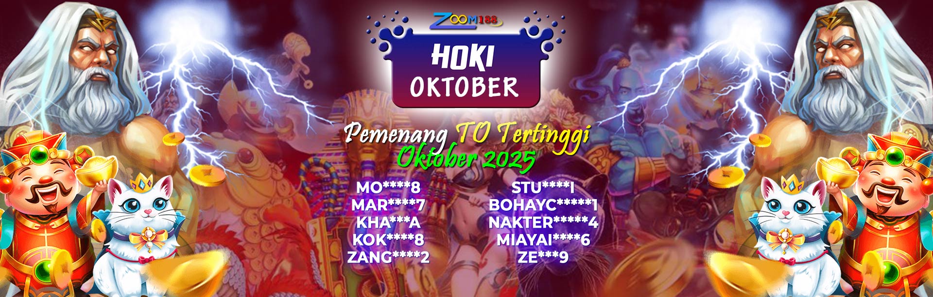 TO TERTINGGI BULAN OKTOBER ZOOM188