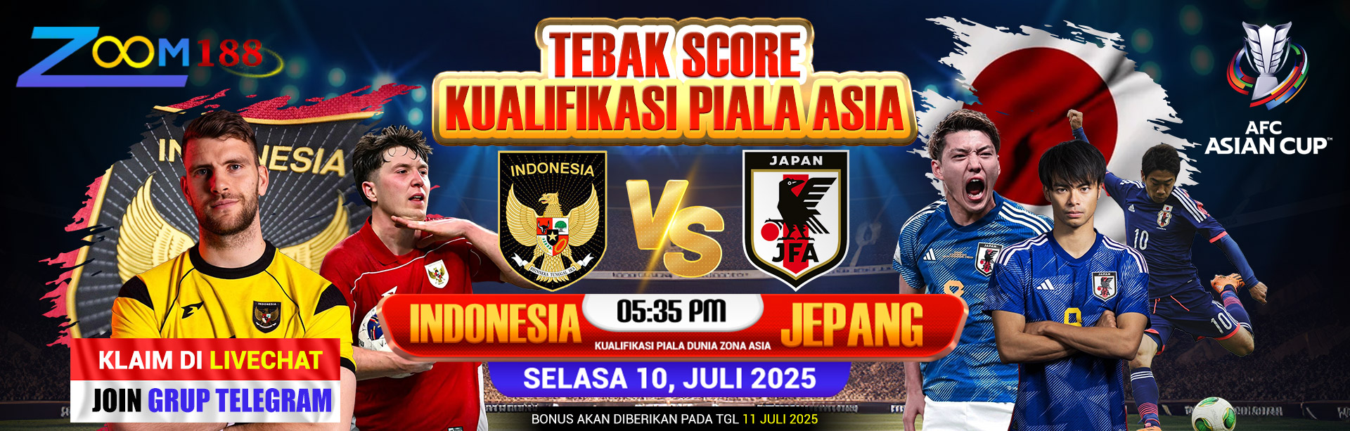 TEBAK SCORE INDO VS JEPANG