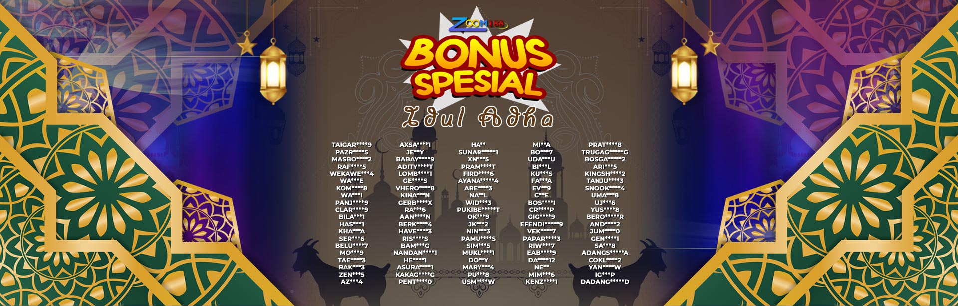 WINNER IDUL ADHA ZOOM188