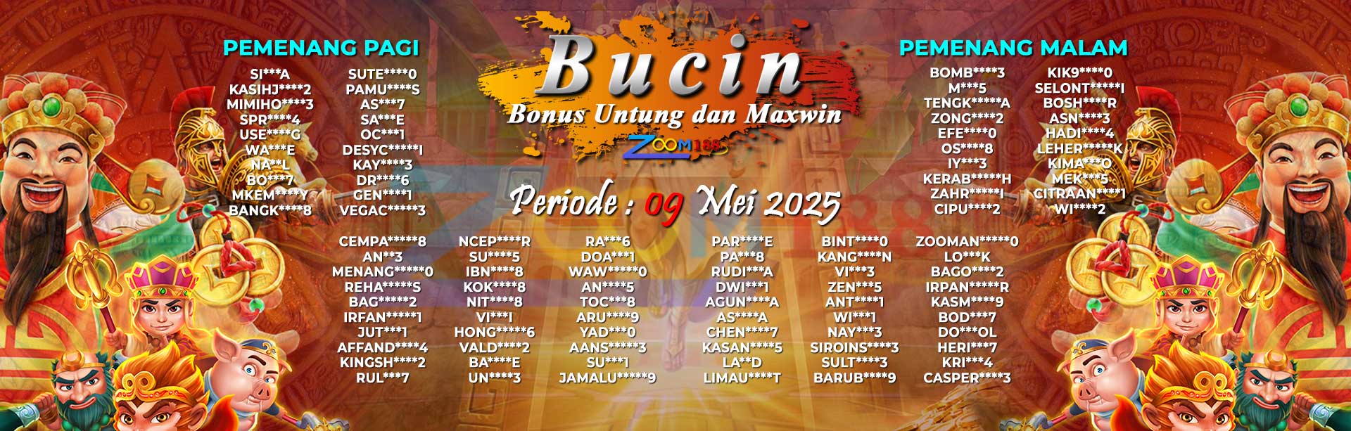 WINNER BONUS BUCIIN ZOOM188