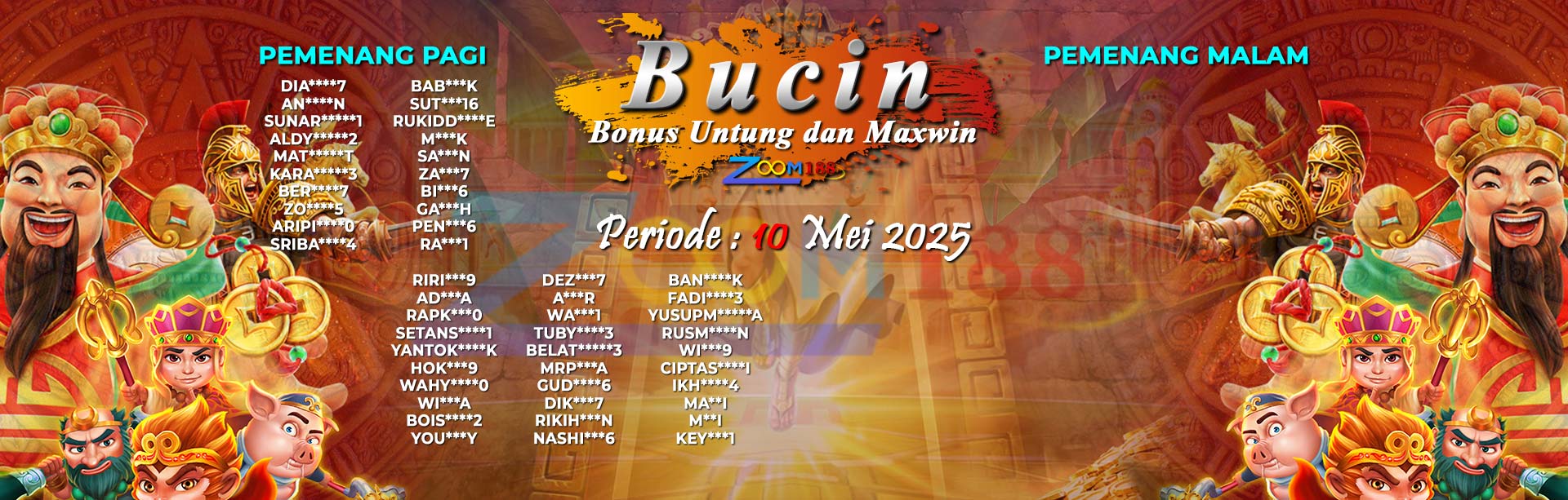 WINNER BONUS BUCIIN ZOOM188