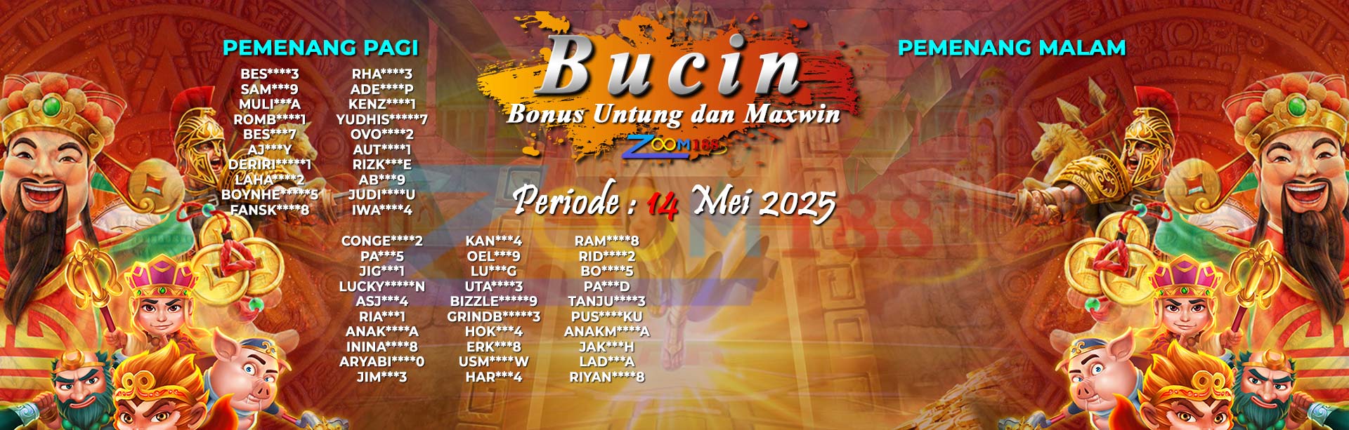WINNER BONUS BUCIIN ZOOM188