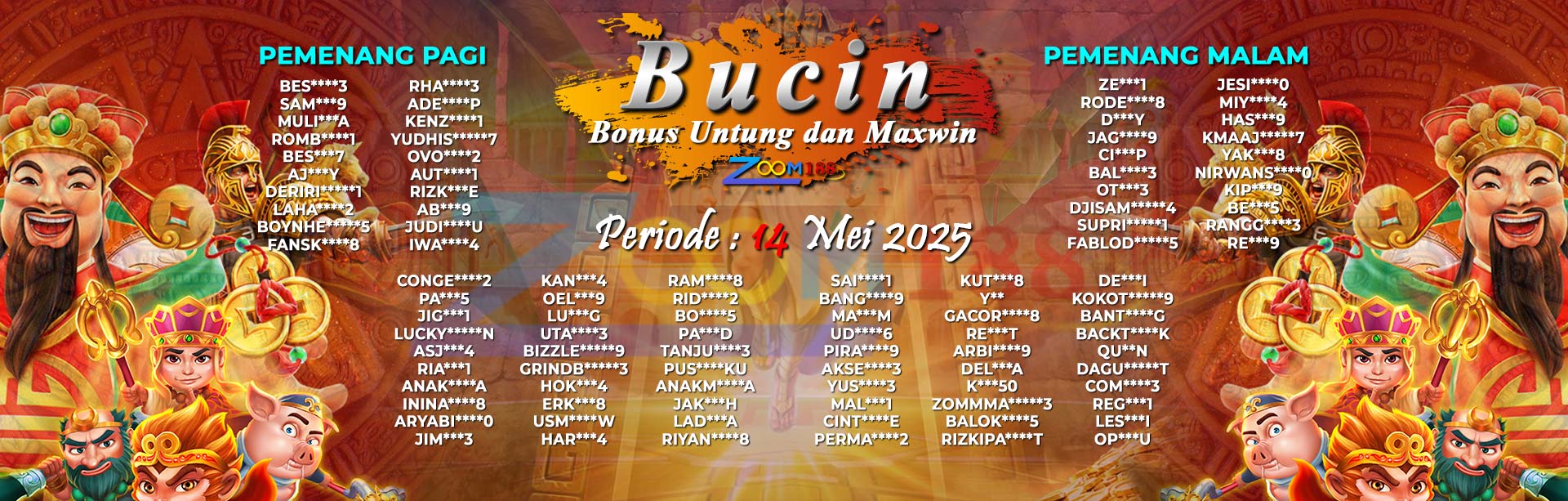 WINNER BONUS BUCIIN ZOOM188