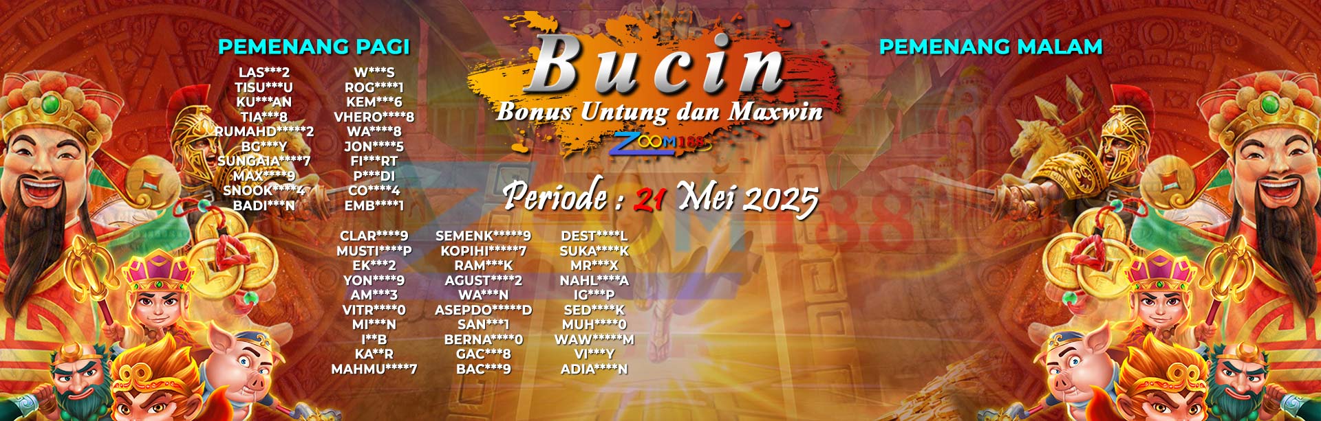 WINNER BONUS BUCIIN ZOOM188