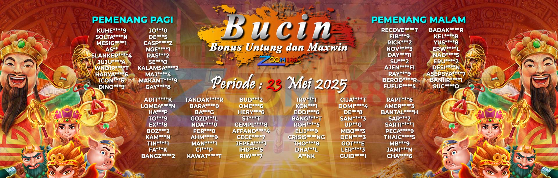 WINNER BONUS BUCIIN ZOOM188