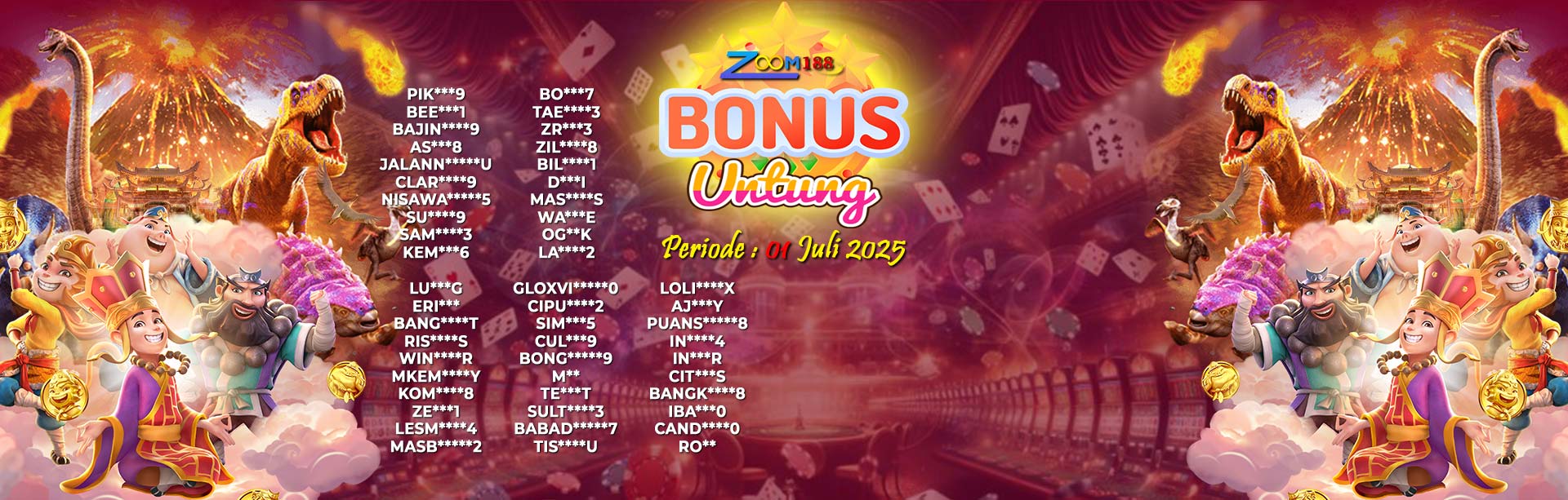 WINNER BONUS UNTUNG ZOOM188