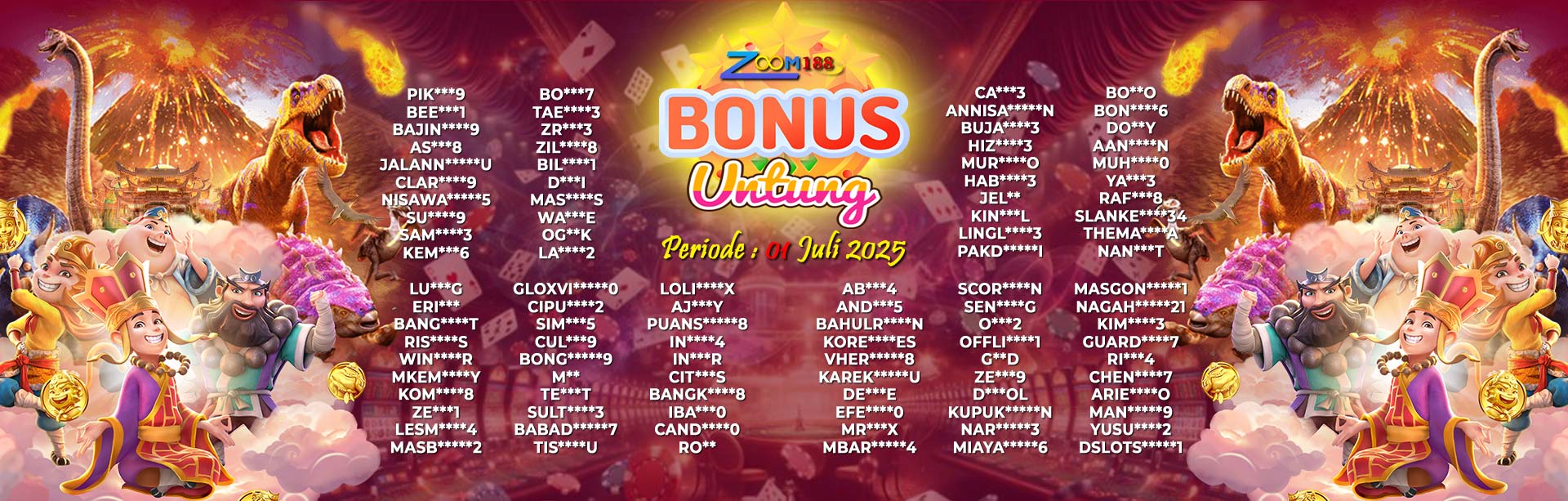 WINNER BONUS UNTUNG ZOOM188