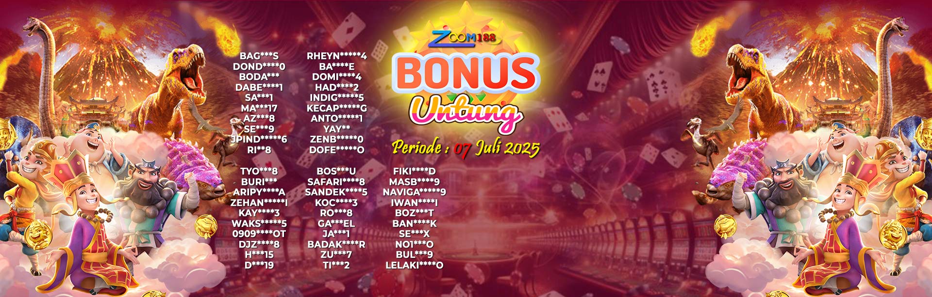 WINNER BONUS UNTUNG ZOOM188