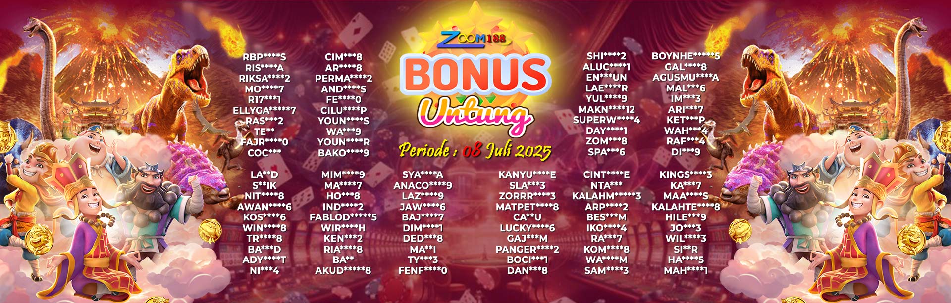 WINNER BONUS UNTUNG ZOOM188
