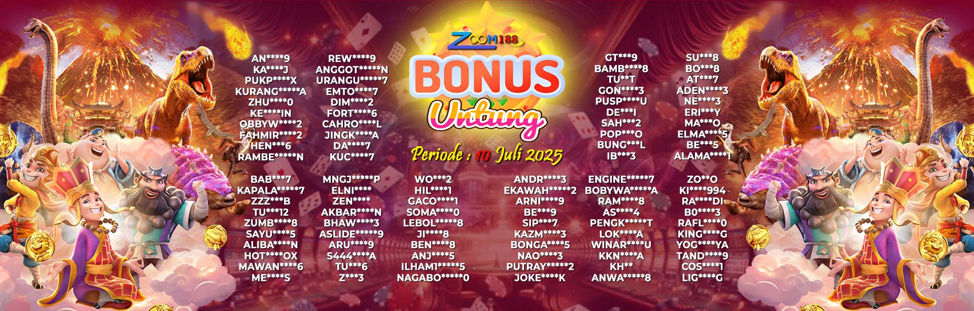 WINNER BONUS UNTUNG ZOOM188