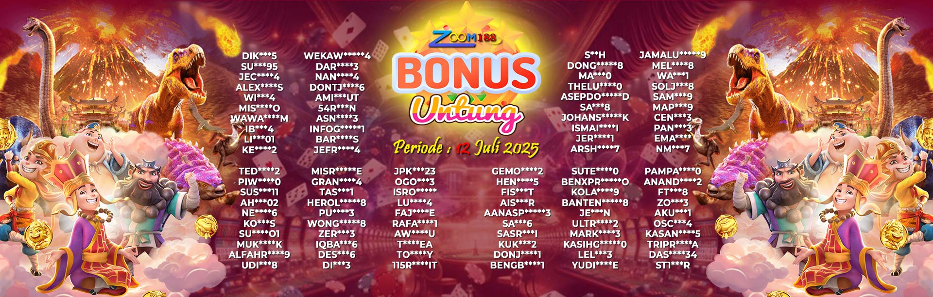 WINNER BONUS UNTUNG ZOOM188