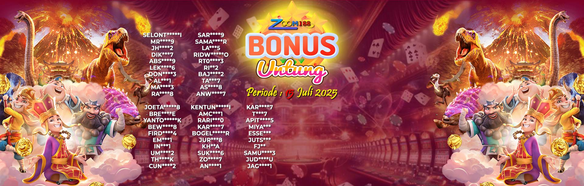 WINNER BONUS UNTUNG ZOOM188