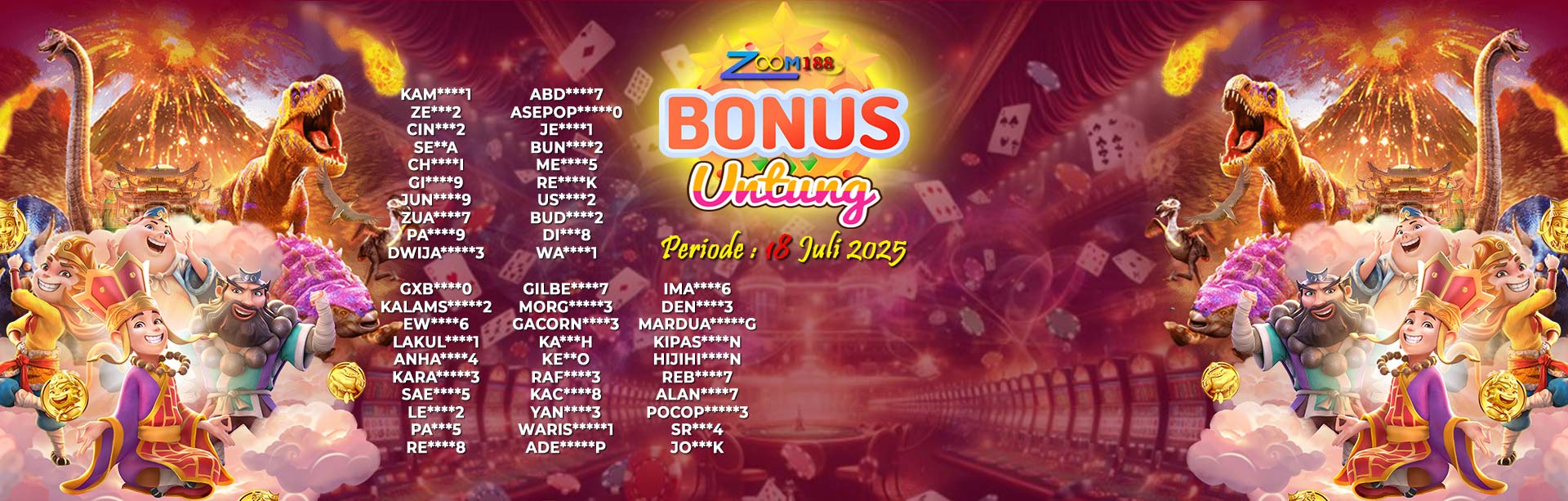 WINNER BONUS UNTUNG ZOOM188