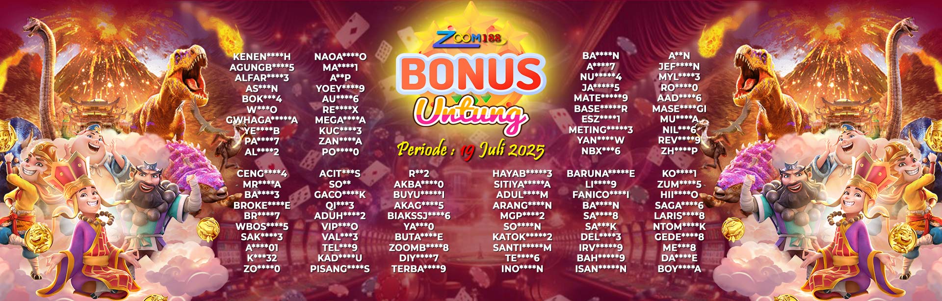 WINNER BONUS UNTUNG ZOOM188