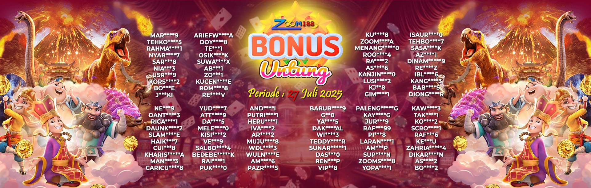 WINNER BONUS UNTUNG ZOOM188