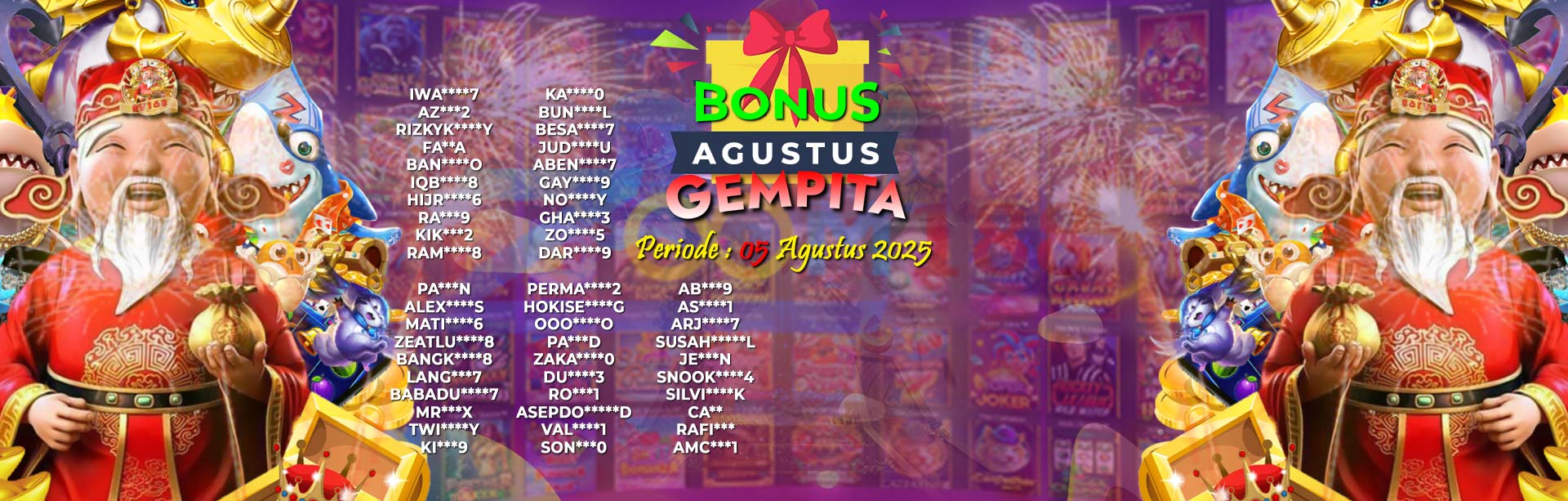 WINNER AGUSTUS GEMPITA ZOOM188