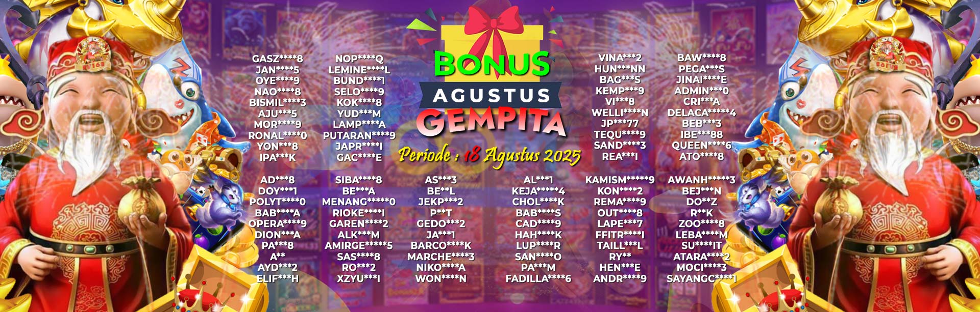 WINNER AGUSTUS GEMPITA ZOOM188