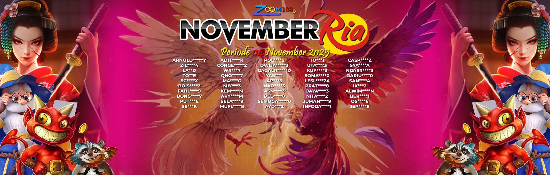 WINNER NOVEMBER RIA ZOOM188