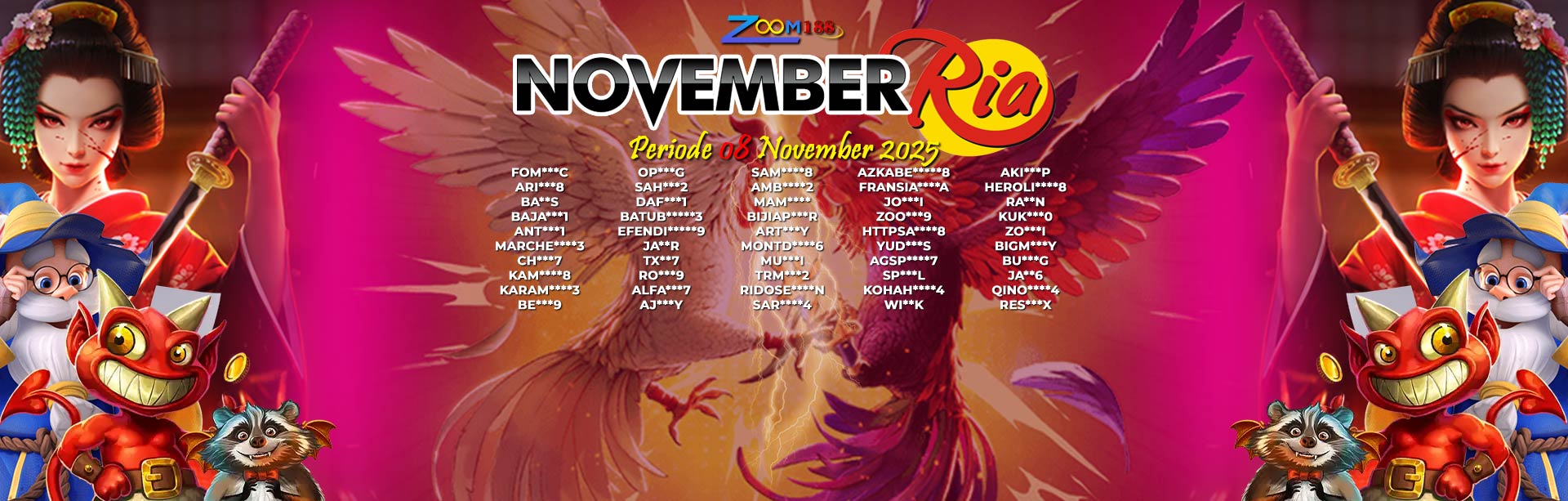 WINNER NOVEMBER RIA ZOOM188