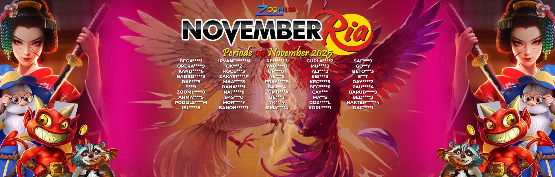 WINNER NOVEMBER RIA ZOOM188