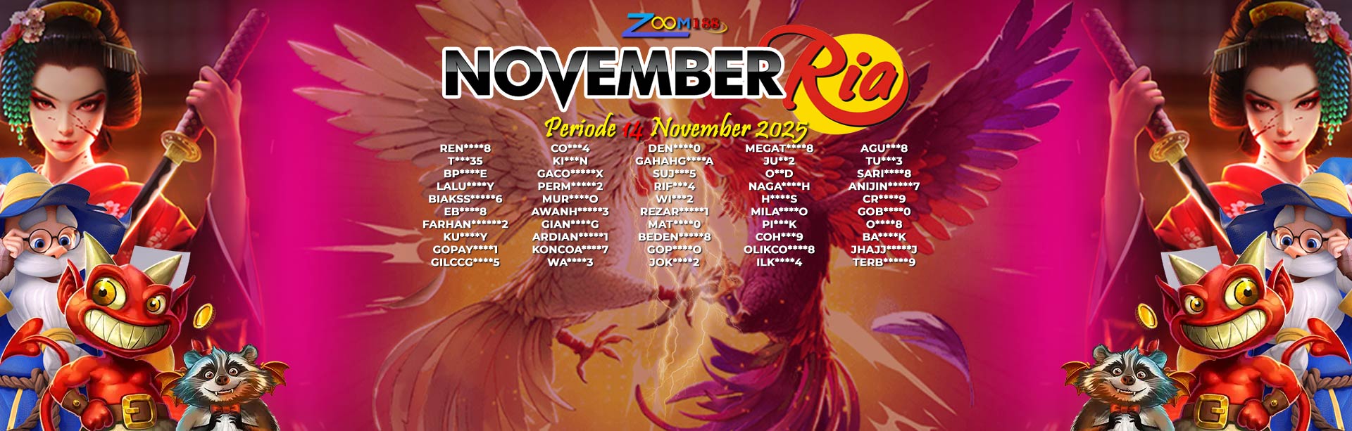 WINNER NOVEMBER RIA ZOOM188