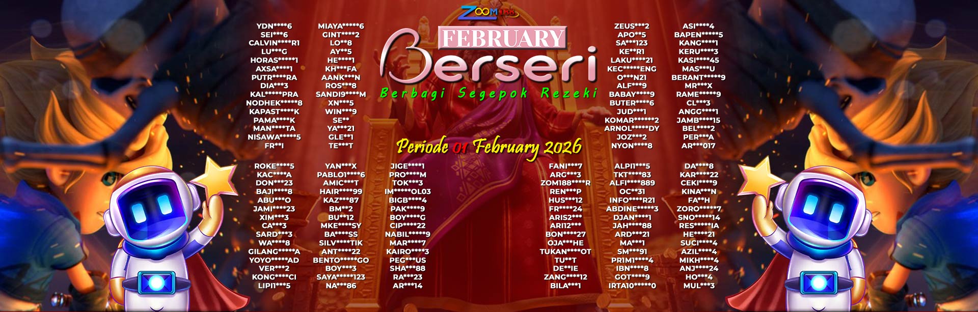 WINNER FEBRUARY BERSERI ZOOM188