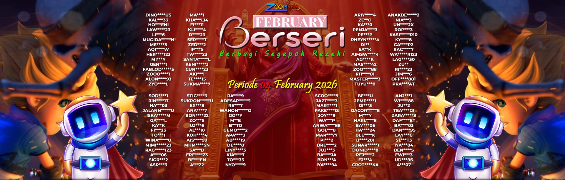 WINNER FEBRUARY BERSERI ZOOM188