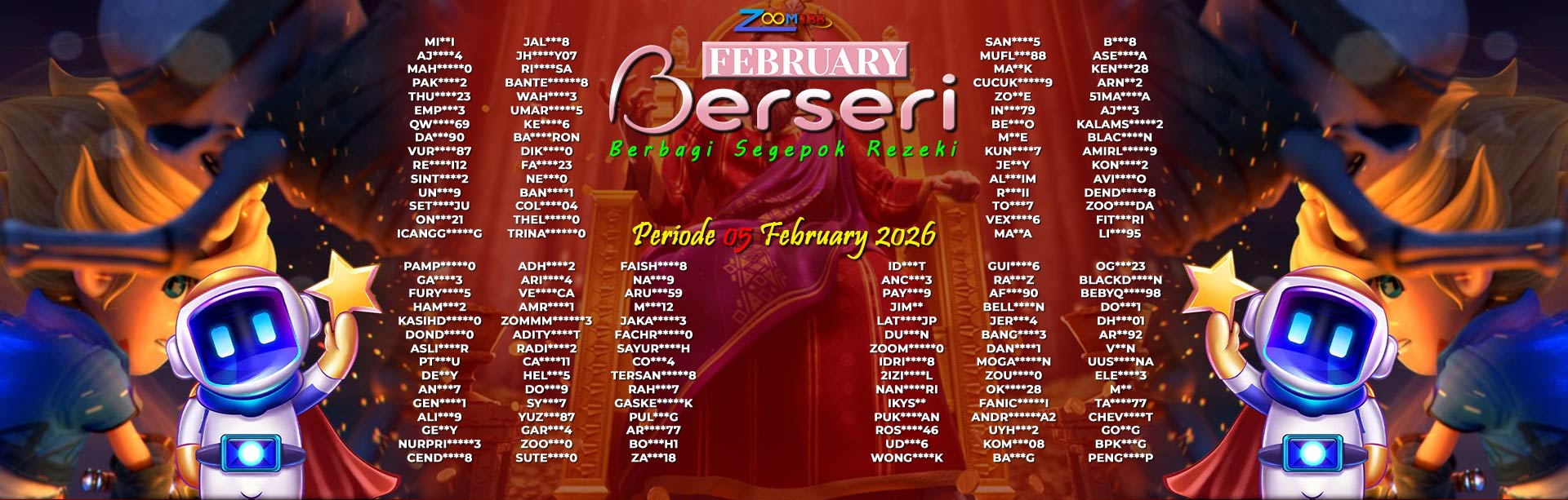 WINNER FEBRUARY BERSERI ZOOM188