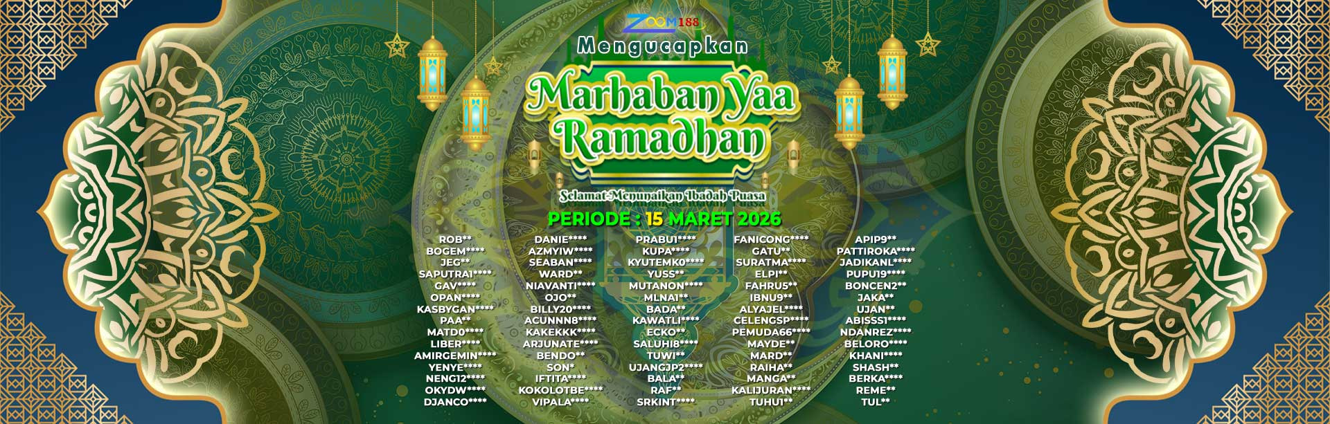 WINNER RAMADHAN ZOOM188