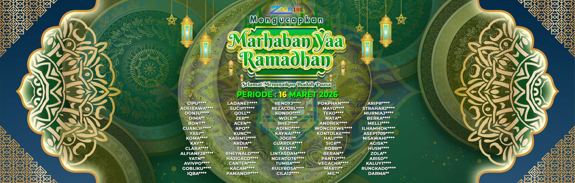 WINNER RAMADHAN ZOOM188