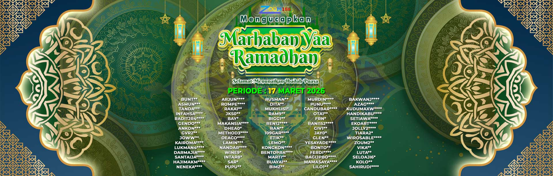 WINNER RAMADHAN ZOOM188