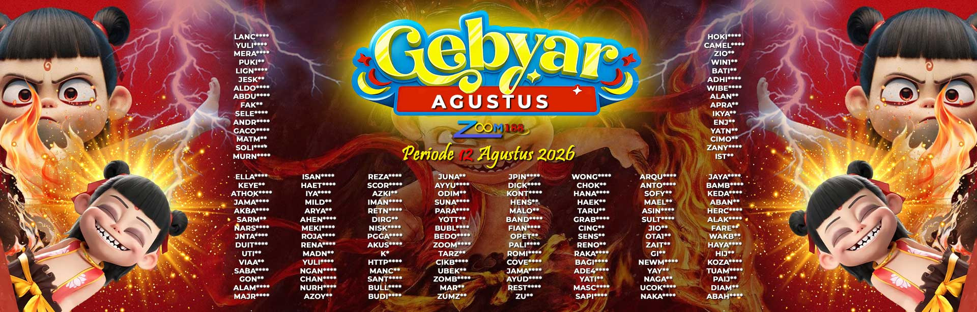 WINNER GEBYAR AGUSTUS ZOOM188