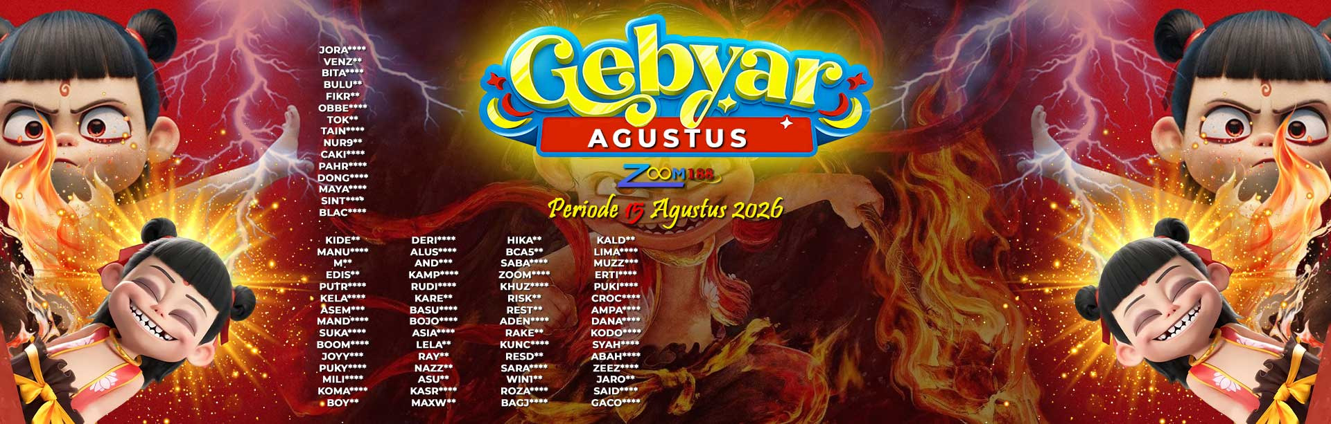 WINNER GEBYAR AGUSTUS ZOOM188