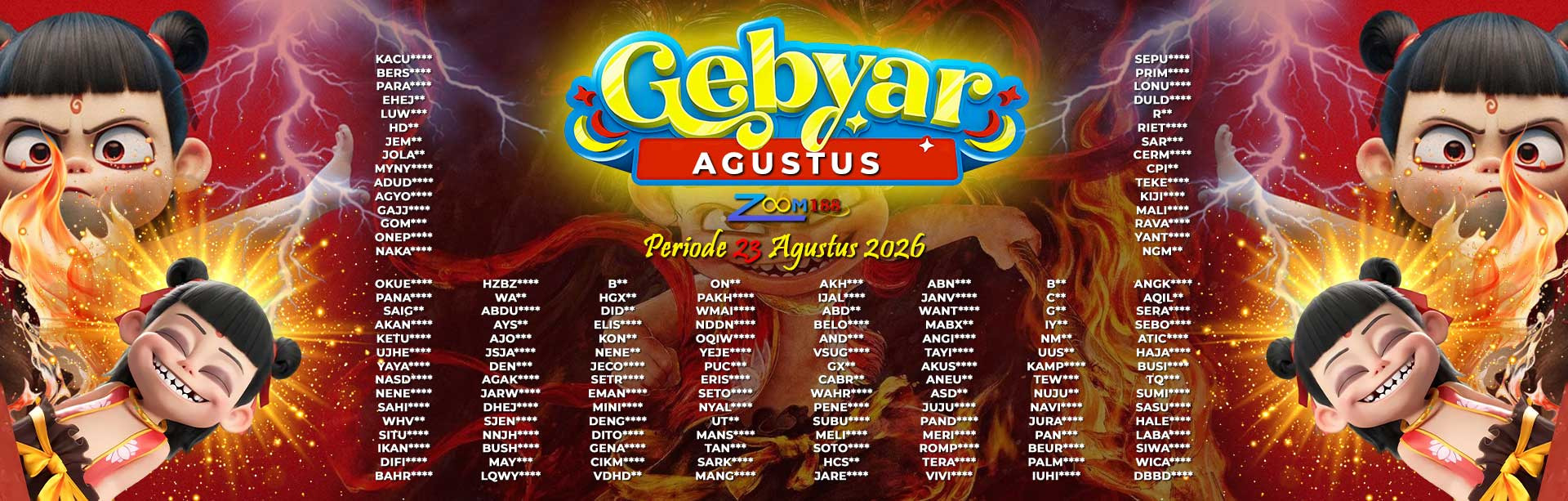 WINNER GEBYAR AGUSTUS ZOOM188