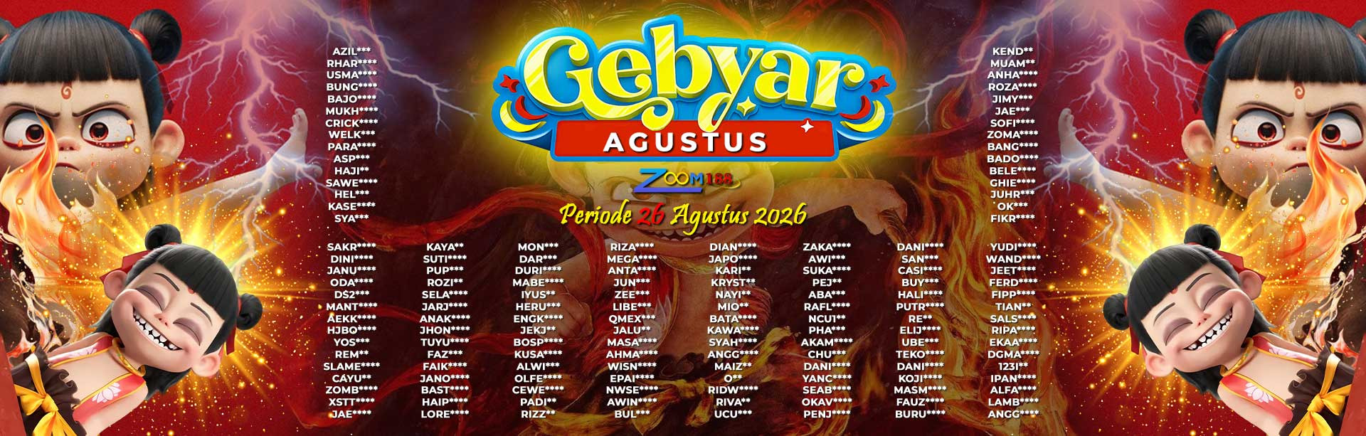 WINNER GEBYAR AGUSTUS ZOOM188