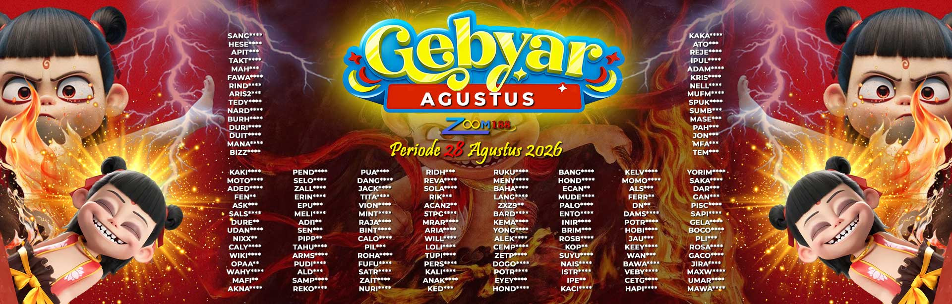 WINNER GEBYAR AGUSTUS ZOOM188