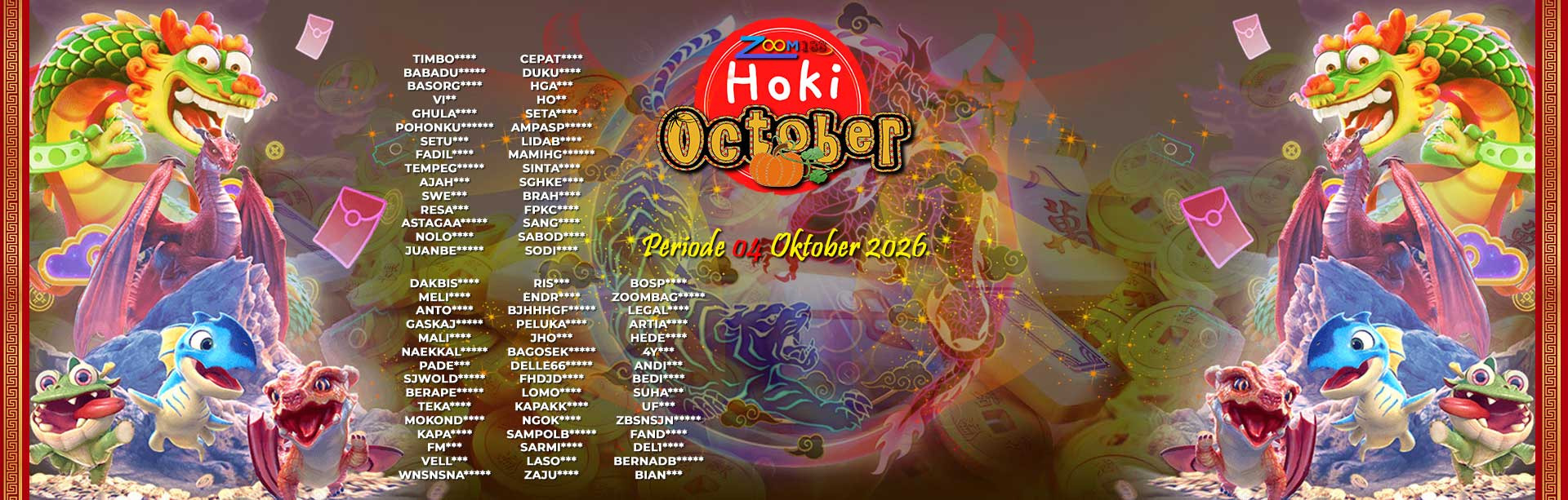 WINNER HOKI OCTOBER ZOOM188