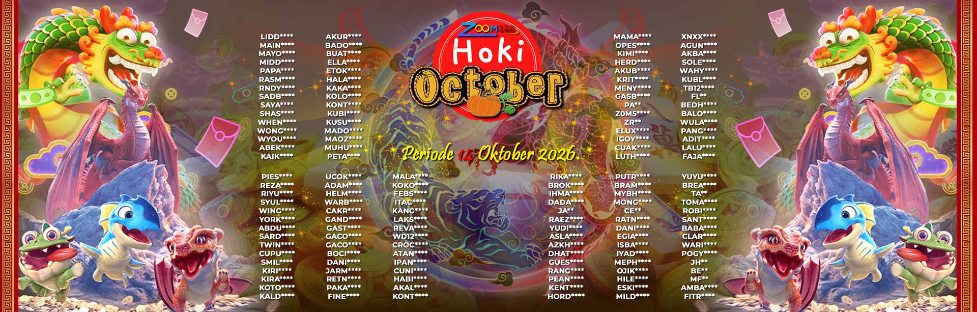 WINNER HOKI OCTOBER ZOOM188