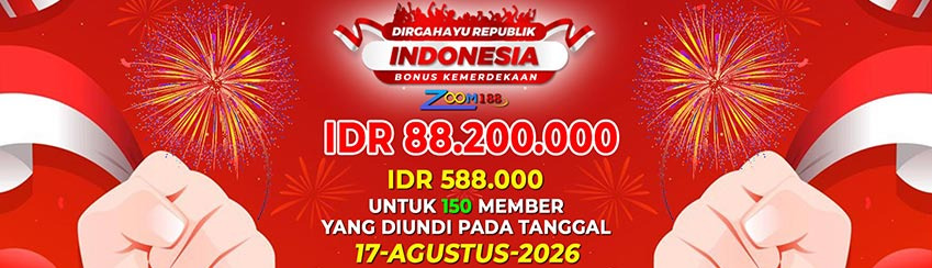 BONUS HARI KEMERDEKAAN 2026 ZOOM188